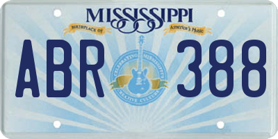 MS license plate ABR388