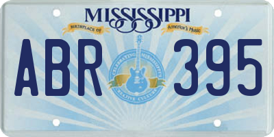 MS license plate ABR395