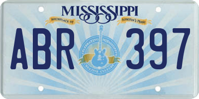 MS license plate ABR397