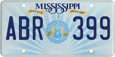 MS license plate ABR399