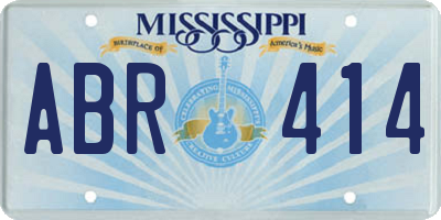 MS license plate ABR414