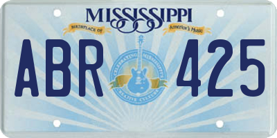 MS license plate ABR425