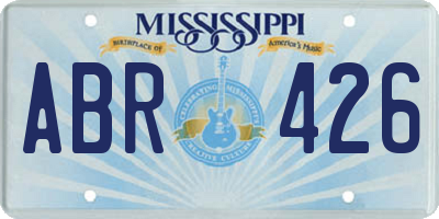 MS license plate ABR426