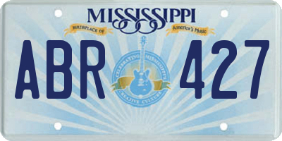 MS license plate ABR427