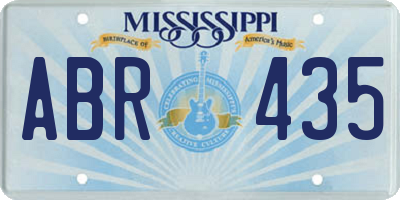 MS license plate ABR435