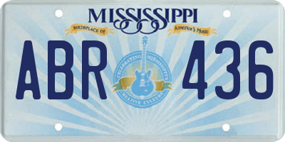 MS license plate ABR436