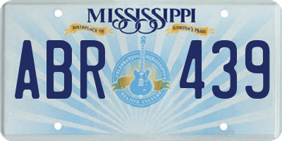 MS license plate ABR439