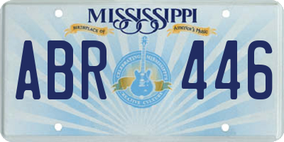 MS license plate ABR446