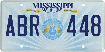 MS license plate ABR448