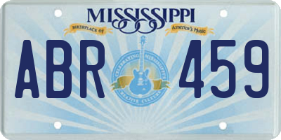 MS license plate ABR459