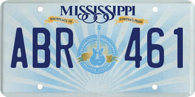 MS license plate ABR461