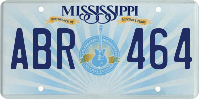 MS license plate ABR464
