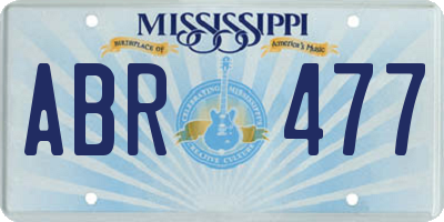 MS license plate ABR477