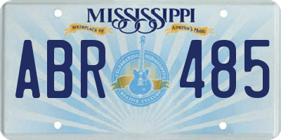 MS license plate ABR485