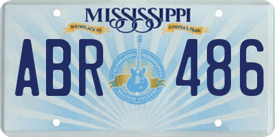 MS license plate ABR486