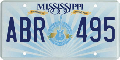 MS license plate ABR495