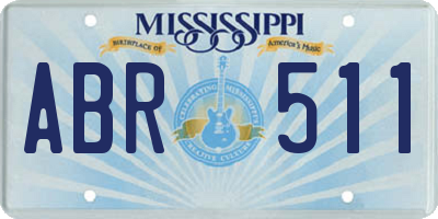 MS license plate ABR511