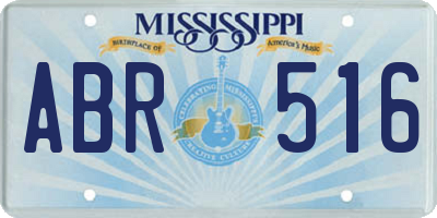 MS license plate ABR516