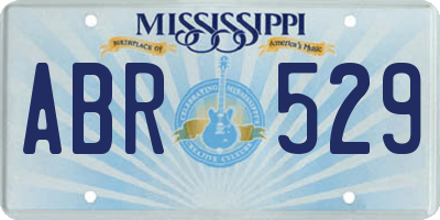 MS license plate ABR529