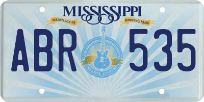 MS license plate ABR535