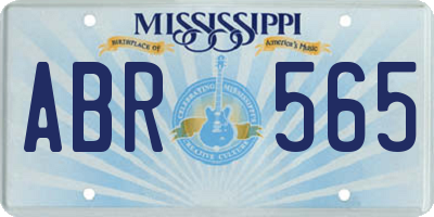 MS license plate ABR565