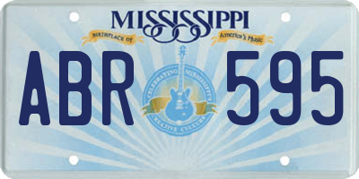 MS license plate ABR595