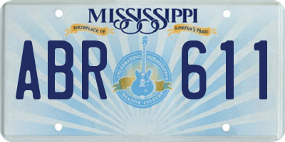 MS license plate ABR611