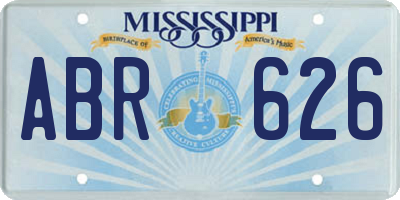 MS license plate ABR626