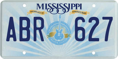 MS license plate ABR627