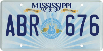 MS license plate ABR676