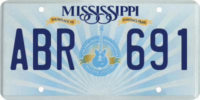 MS license plate ABR691