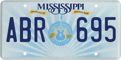 MS license plate ABR695