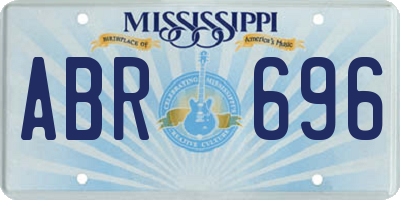 MS license plate ABR696