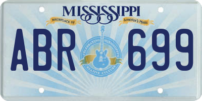 MS license plate ABR699
