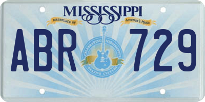 MS license plate ABR729