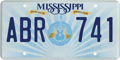 MS license plate ABR741