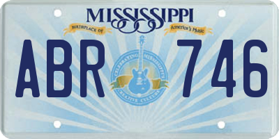 MS license plate ABR746