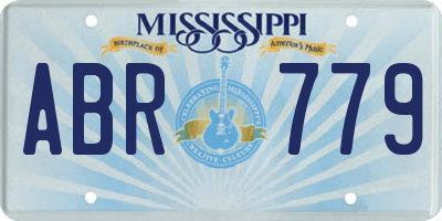 MS license plate ABR779