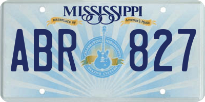 MS license plate ABR827