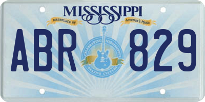 MS license plate ABR829