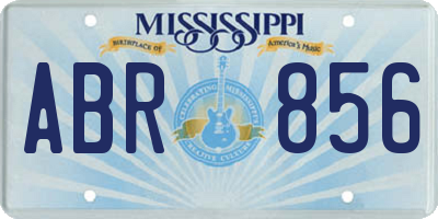 MS license plate ABR856