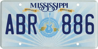 MS license plate ABR886