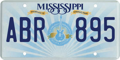 MS license plate ABR895