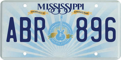 MS license plate ABR896