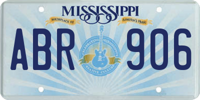 MS license plate ABR906