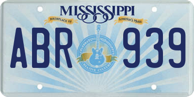 MS license plate ABR939