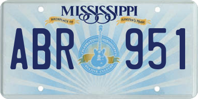 MS license plate ABR951