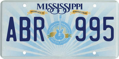 MS license plate ABR995