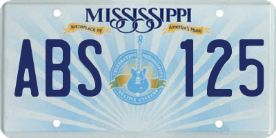 MS license plate ABS125