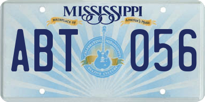 MS license plate ABT056